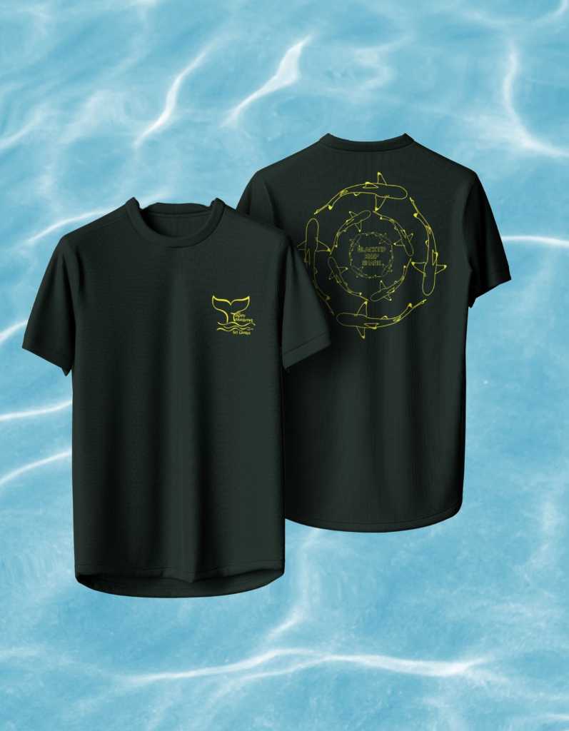 Green Blacktip reef shark oversized tshirt